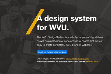WVU Design System screenshot