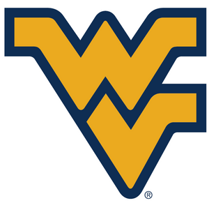 Gold Flying WV outlined with navy
