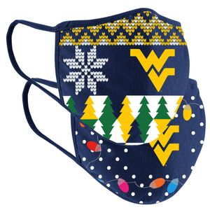 WVU Holiday Mask 2 Pack