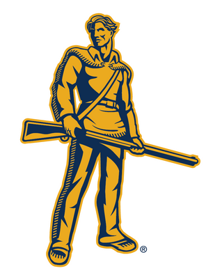 Mountaineer Mascot gold and navy
