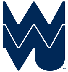 WVU College Vault logo navy
